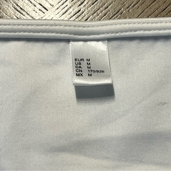 White Long Sleeve Bishop Sleeve Tie Waist Wrap Top/Blouse - Picture 5 of 11